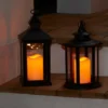 Lykt rund med LED-kubbelys