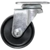 Møbelhjul dreibart med plate svart 50 mm