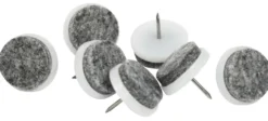 Møbelknotter med spiker Ø24 mm grå - 24 stk.