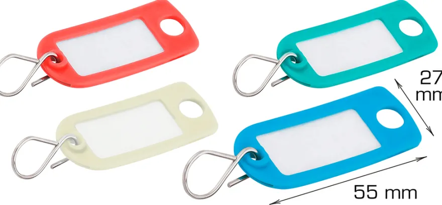 Nøkkelring med skilt 4 stk.