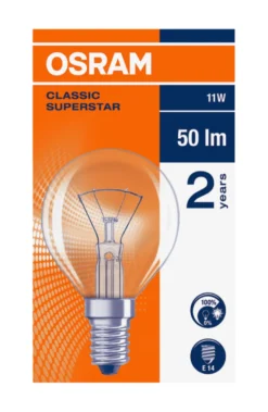 Osram LED Classic Superstar E14 klar kronepære 11 W