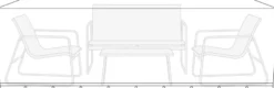 Overtrekk til hagemøbelsett L220 x B130 x H85 cm - Sunlife®