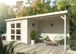Palmako redskapsbod m/pergola Alma 560 x 184 cm