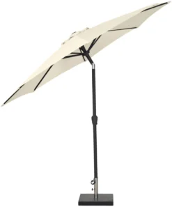 Parasoll Arizona beige m/sveiv og tilt Ø300 - Sunlife®