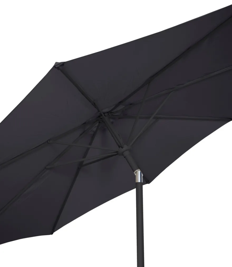 Parasoll Arizona svart m/sveiv & tilt svart Ø300 - Sunlife®