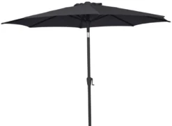 Parasoll Arizona svart m/sveiv & tilt svart Ø300 - Sunlife®