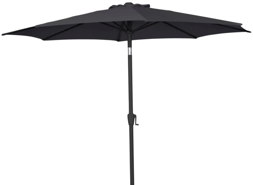 Parasoll Arizona svart m/sveiv & tilt svart Ø300 - Sunlife®