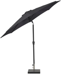 Parasoll Arizona svart m/sveiv & tilt svart Ø300 - Sunlife®
