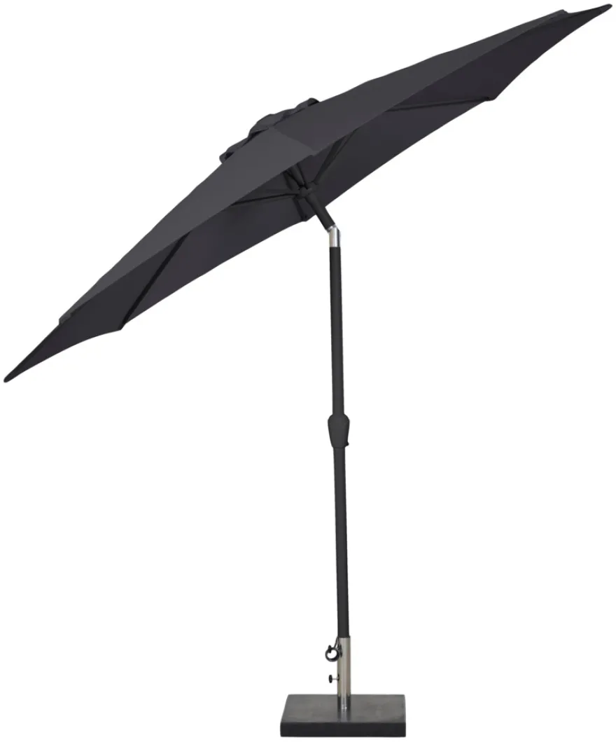 Parasoll Arizona svart m/sveiv & tilt svart Ø300 - Sunlife®