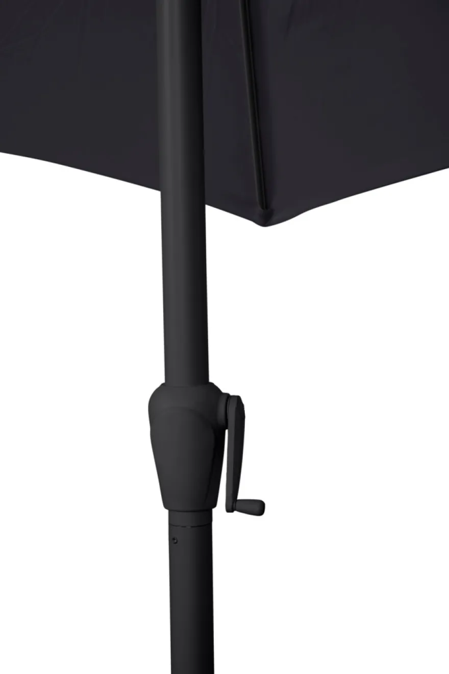 Parasoll Arizona svart m/sveiv & tilt svart Ø300 - Sunlife®