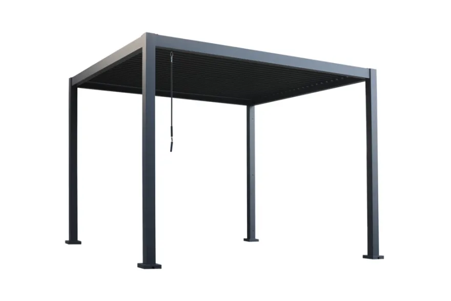 Pergola 3 x 3 x 2,3 meter mørkegrå