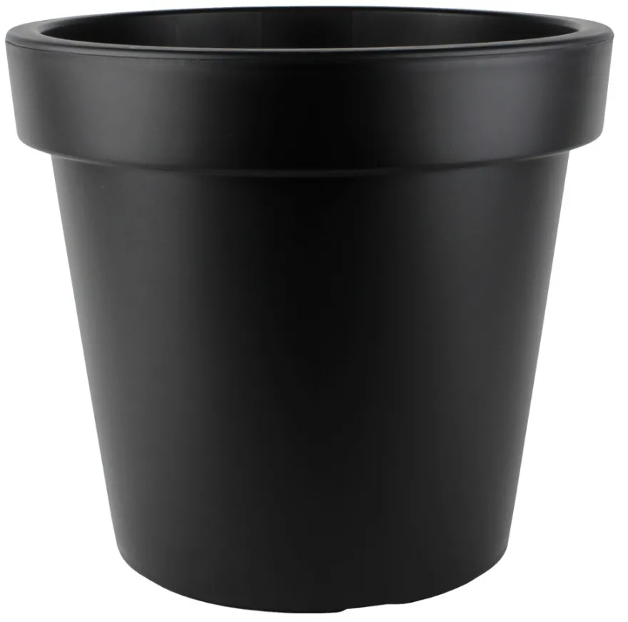Plastkrukke svart Ø40 x H35,9 cm