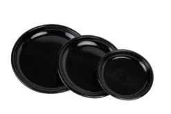 Pottefat blank svart Ø31 cm