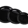 Pottefat blank svart Ø21 cm