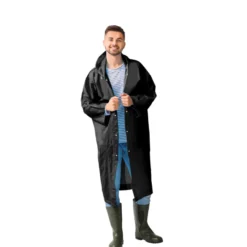 Regnfrakk svart onesize