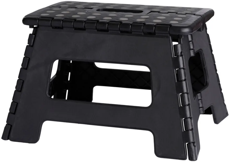 Sammenleggbar krakk svart 32 x 25 x 22 cm