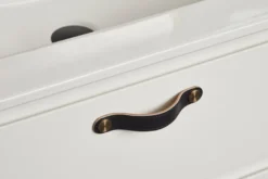 Skinnhåndtak 12,8 cm svart 2-pk.