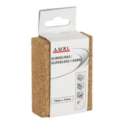 Slipekloss i kork - 93 x 70 x 30 mm