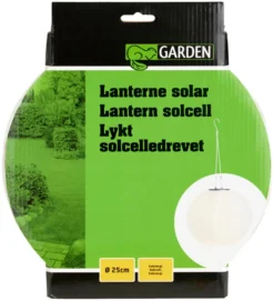 Solcellelykt rund Ø25 cm - Garden®