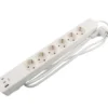 6-stikkontakt schuko m/3 x USB PD65W 1,5 m – Elworks