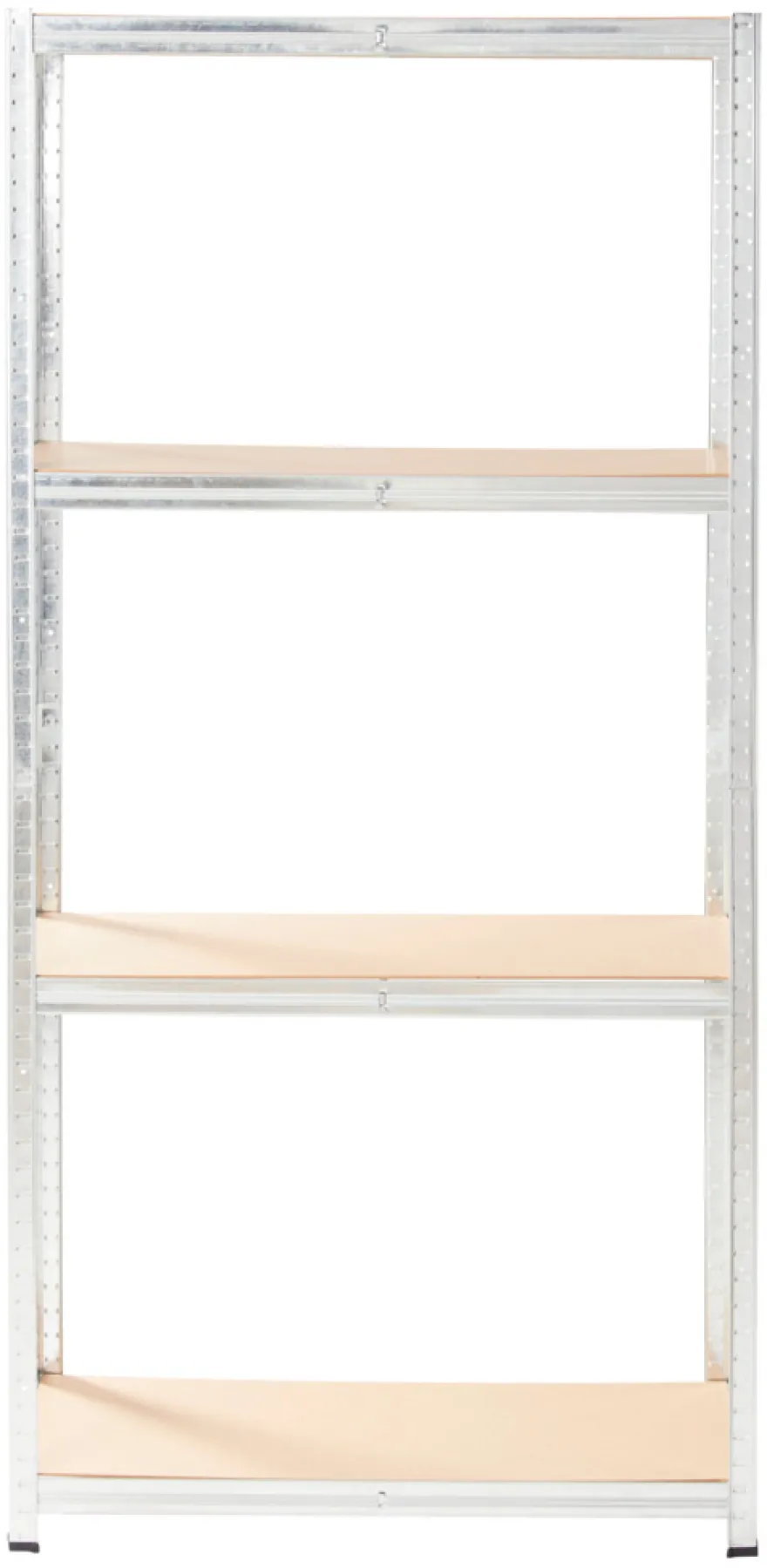 Stålreol m/4 hyller - 90 x 190 x 40 cm