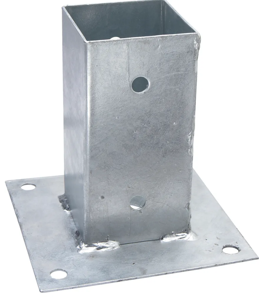 Stolpesko galvanisert 71 x 71 x 150 mm