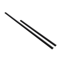 Svart profil med sneglekant 80 cm