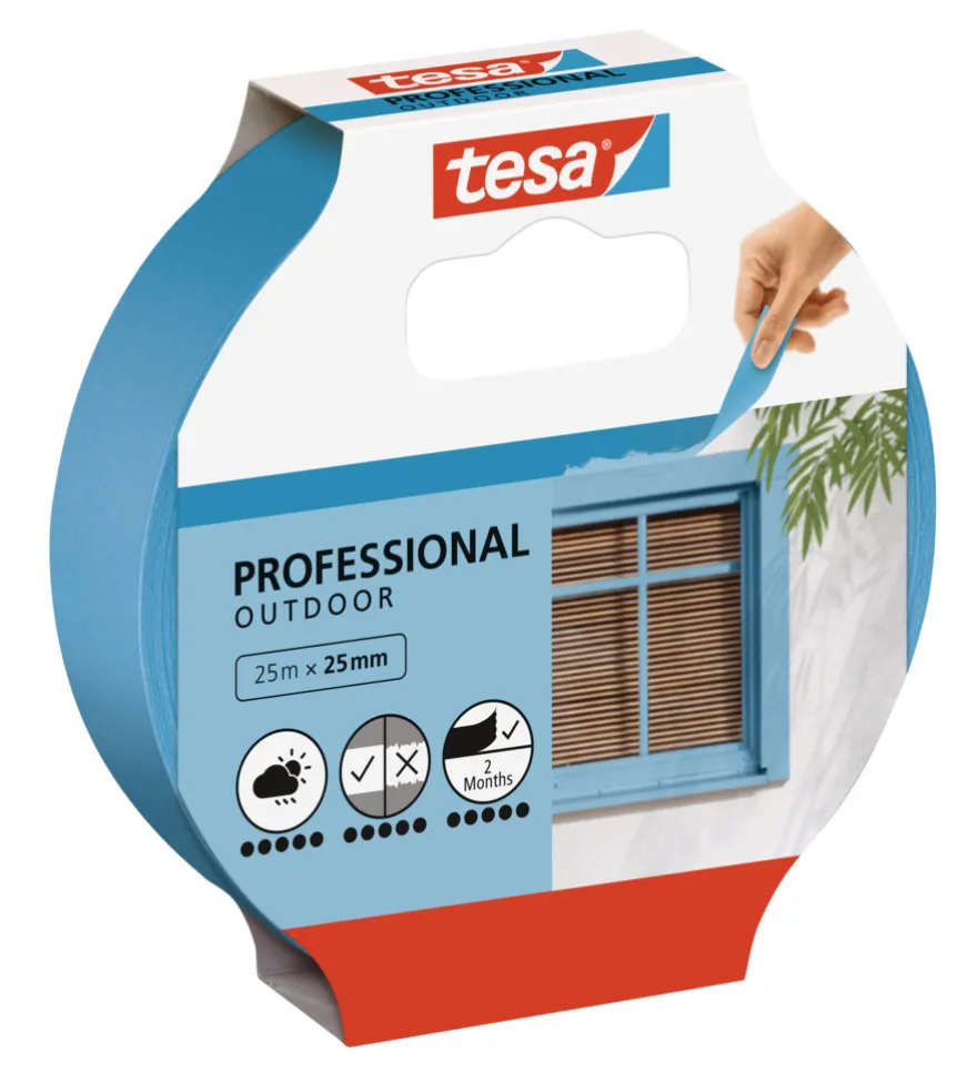Tesa Maskeringstape Professional Outdoor 25 mm x 25 meter