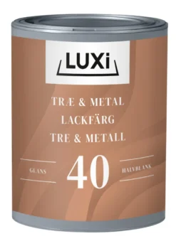 Tre- & metallmaling svart 0,75 liter - Luxi