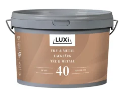 Tre- og metallmaling vannbasert motehvit 2,5 liter - Luxi