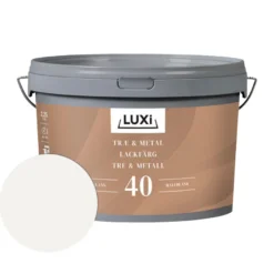 Tre- og metallmaling vannbasert motehvit 2,5 liter - Luxi