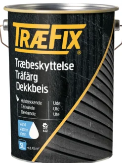 Træfix dekkbeis vannbasert svenskerød 5 liter