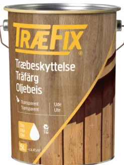 Træfix oljebeis transparent svart 5 liter