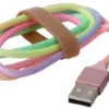 USB-A til USB-C kabel regnbuefarget - 1 meter