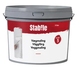 Veggmaling 5 hvit 9 liter - Stabile