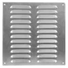 Ventilrist med netting 280 x 280 mm - galvanisert