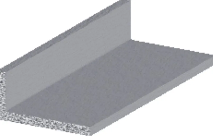 Vinkellist aluminium - 15 x 30 mm x 1 meter