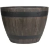 Whiskytønne i trelook Ø45 x H32 cm